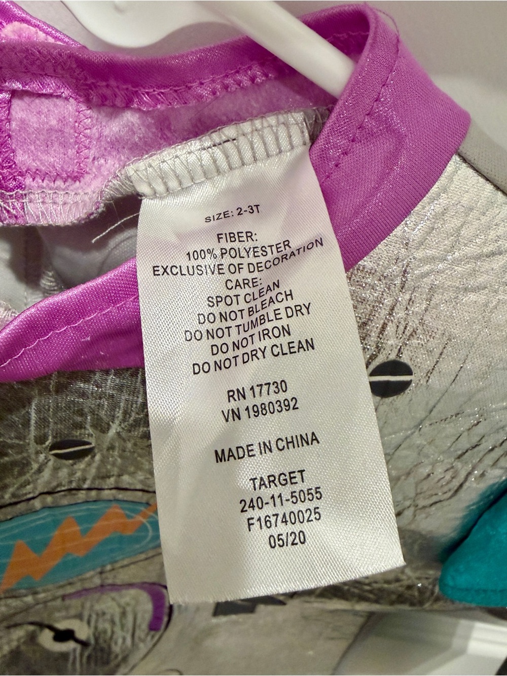 Target Silver Robot Costume Top with Teal and Purple Accents - Picture 3 of 4